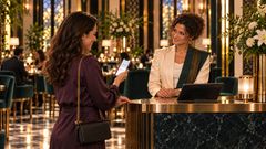 Scene 41 customer reviews an emailed gift voucher on her phone with Sepsut thumbnail