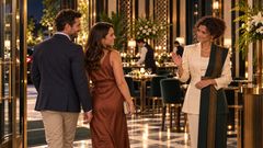 Scene 46 Sepsut says goodnight to the final departing couple while staff reset the room thumbnail